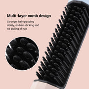 Portable wireless hair styling brush, view 5 - MRSLM