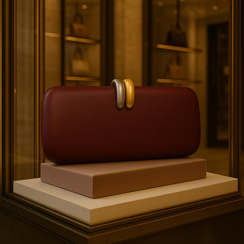 oval clutch crossbody bag, view 7 - MRSLM