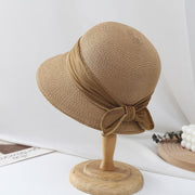 ribbon bow bucket sun hat for women, view 4 - MRSLM