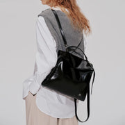leather travel backpack, view 5 - MRSLM