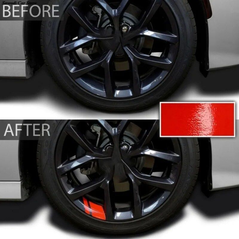 Reflective car wheel rim stickers, view 13 - MRSLM
