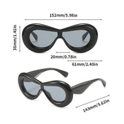 retro oval sunglasses, view 10 - MRSLM