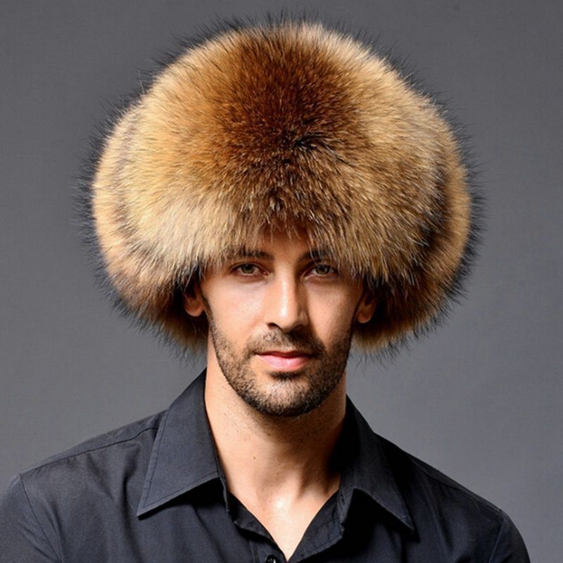 mens winter ushanka hat earmuffs, view 3 - MRSLM