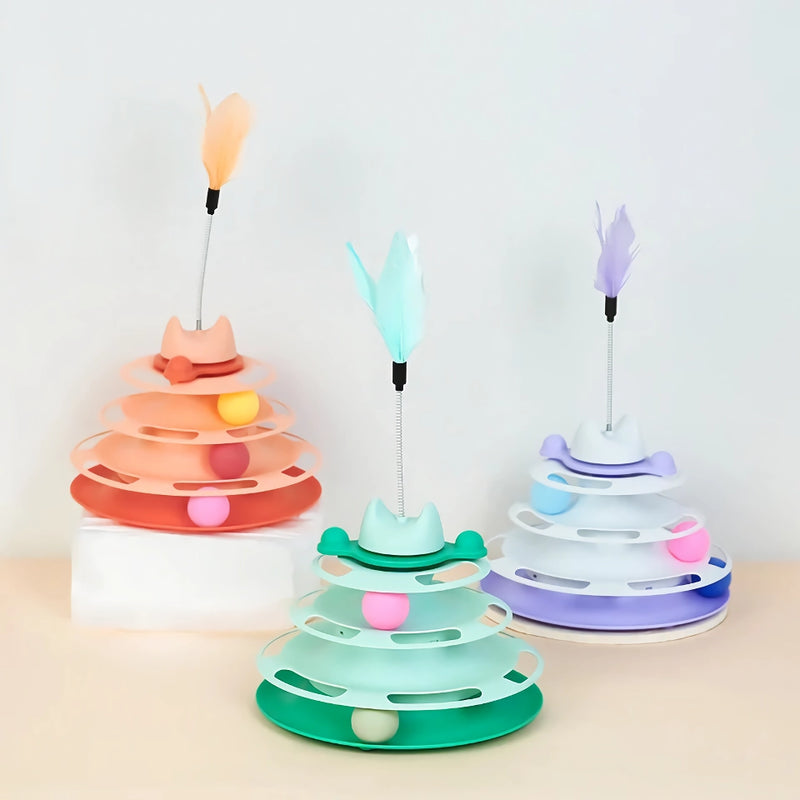 cat turntable ball toy, view 7 - MRSLM