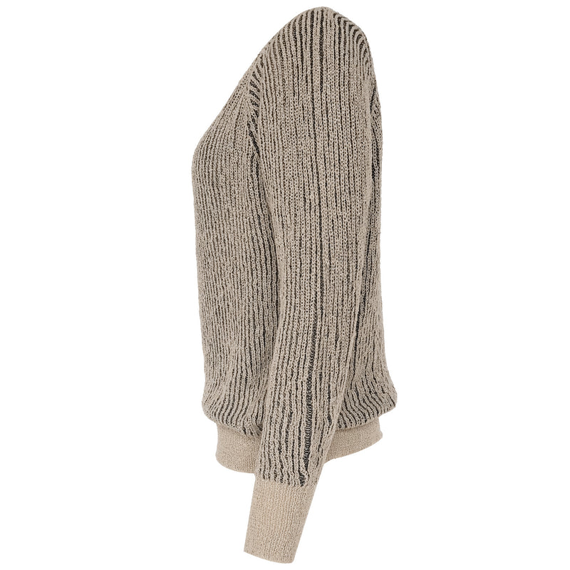 Women's lightweight cotton-blend knit pullover, view 4 - MRSLM