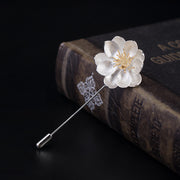 simple lotus collar pin brooch - MRSLM