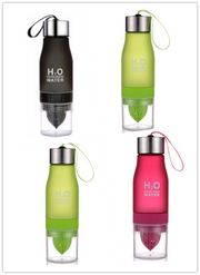 colorful frosted plastic water bottle, view 10 - MRSLM