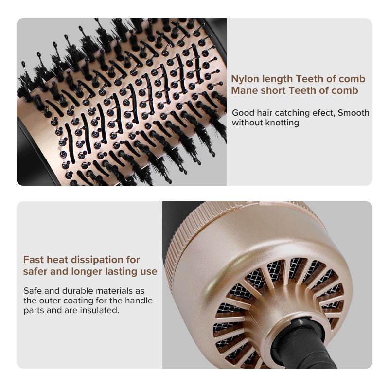 hot air brush hair dryer, view 6 - MRSLM