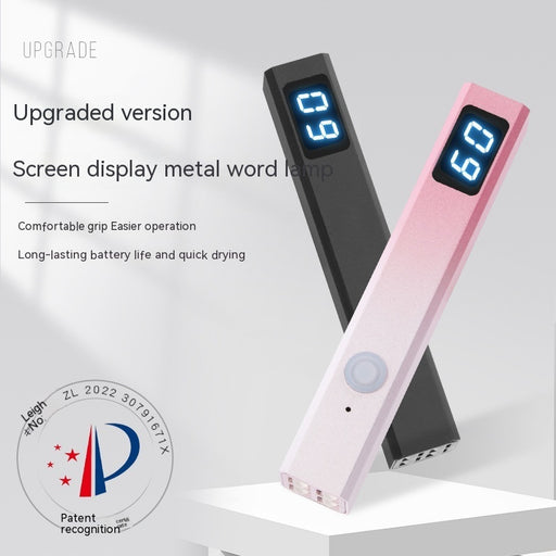 portable metal nail lamp with screen - MRSLM