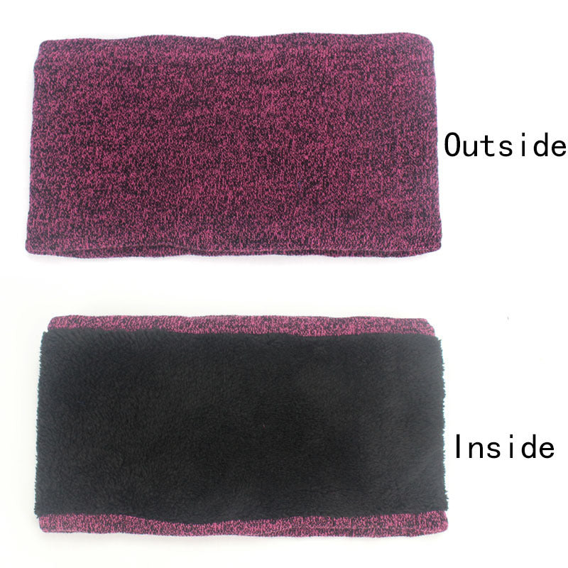 Knit beanie scarf and touchscreen gloves set, view 4 - MRSLM