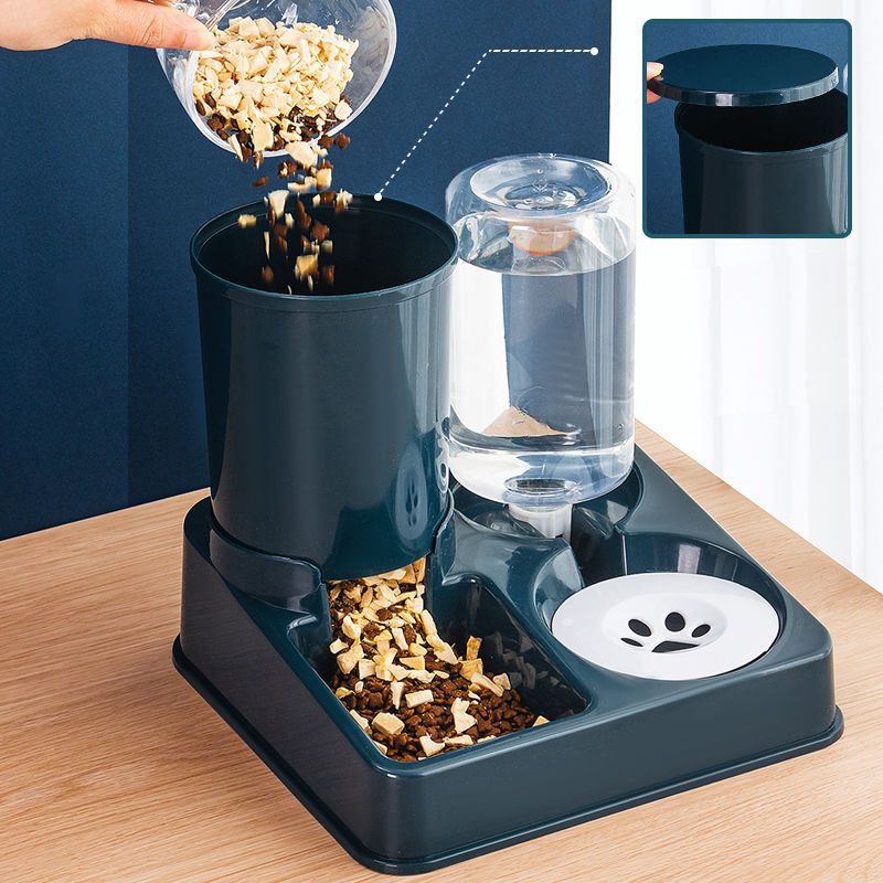 automatic pet feeder and water dispenser set, view 4 - MRSLM