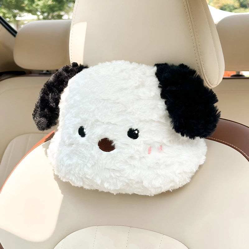cartoon animal car neck and lumbar support pillow set, view 2 - MRSLM