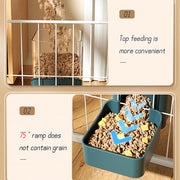 cage hanging feeder and water dispenser, view 6 - MRSLM