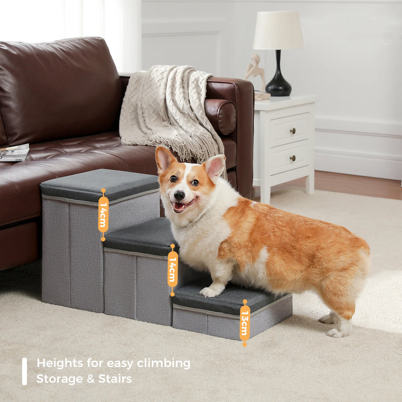 foldable 2-in-1 pet stairs, view 5 - MRSLM
