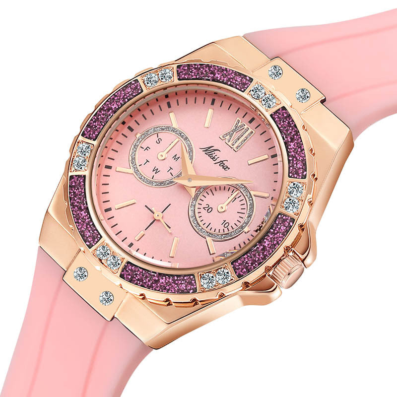 three-eye quartz watch for women, view 5 - MRSLM