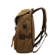 Large capacity retro canvas travel backpack, view 6 - MRSLM
