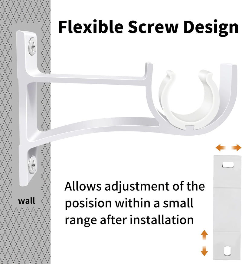 aluminum curtain rod brackets, view 6 - MRSLM