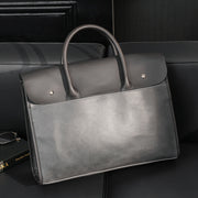 pu leather briefcase shoulder bag, view 6 - MRSLM