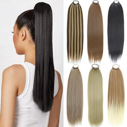 24-inch straight ponytail hair extension - MRSLM