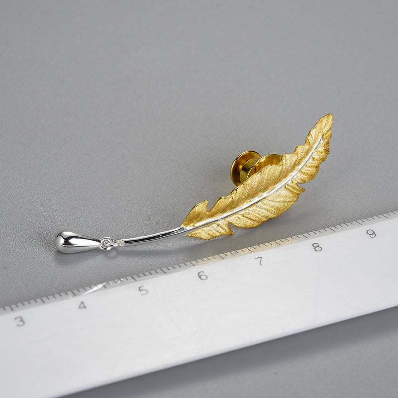 feather s925 sterling silver earrings, view 5 - MRSLM