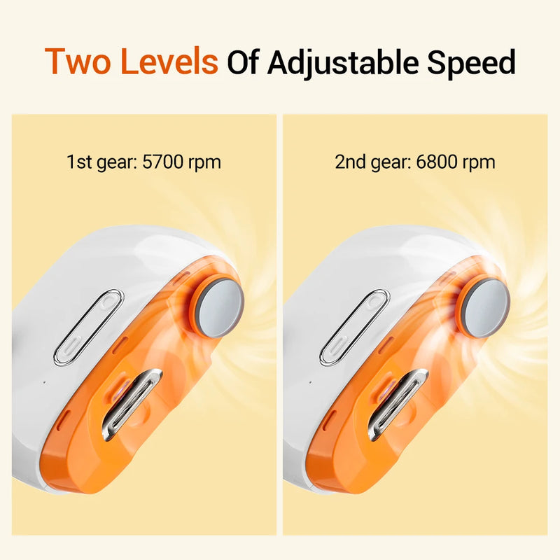 2-in-1 electric nail clipper and grinder, view 6 - MRSLM