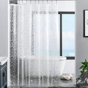 cobblestone geometric waterproof shower curtain, view 2 - MRSLM