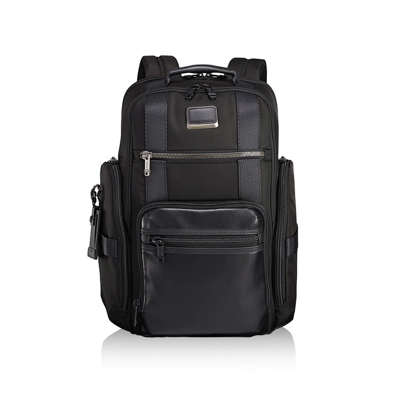 solid color nylon backpack, view 3 - MRSLM