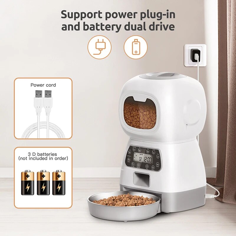 smart 3.5l automatic pet feeder, view 6 - MRSLM
