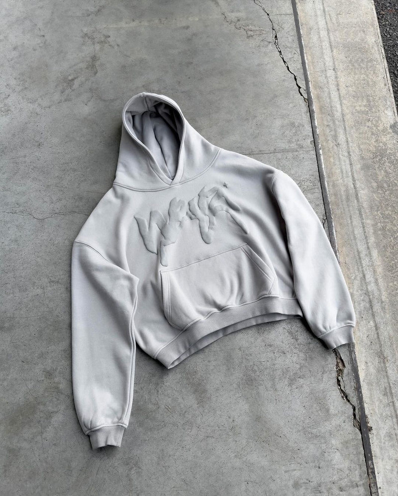 hip hop letters puff print hoodie, view 6 - MRSLM