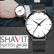 men's ultra thin quartz watch, view 5 - MRSLM