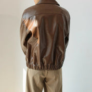 men's retro pu leather coat, view 10 - MRSLM