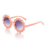 kids round daisy flower sunglasses, view 6 - MRSLM