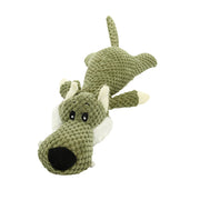 plush squeaky puppy dog chew toy, view 2 - MRSLM