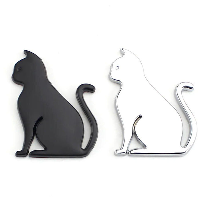 3D Metal Cat Car Sticker