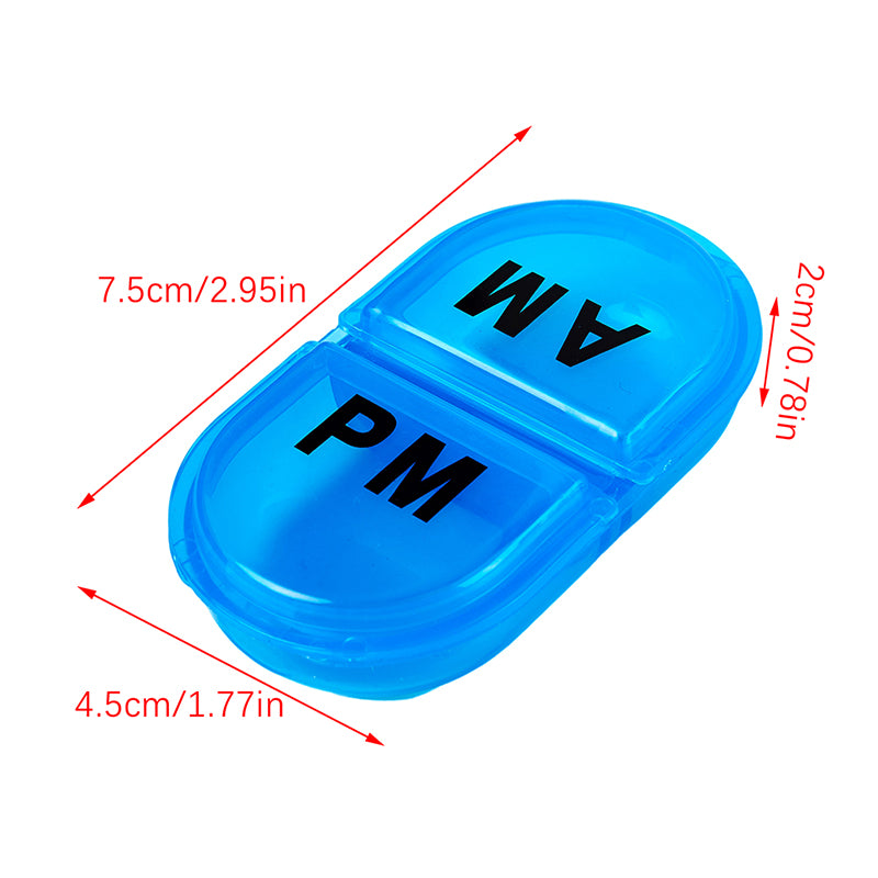 compact pill organizer with tablet splitter, view 8 - MRSLM