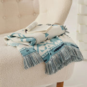 bohemian cotton knitted blanket, view 7 - MRSLM