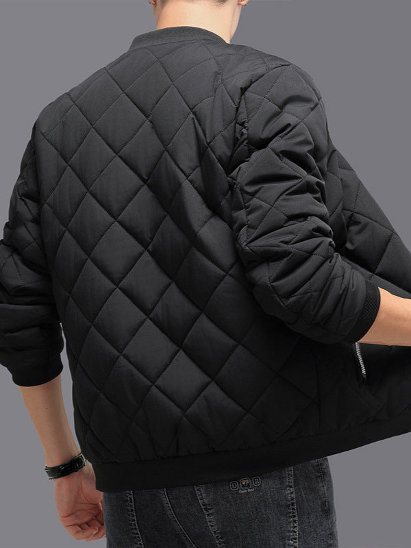 Men's quilted winter bomber jacket, view 5 - MRSLM