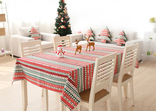 Christmas cotton-linen tablecloth - MRSLM