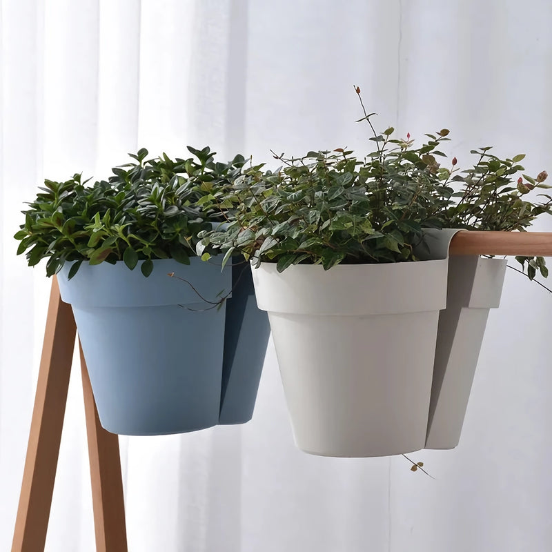 large double-sided hanging rail planter, view 5 - MRSLM