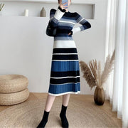 striped knitted dress, view 2 - MRSLM