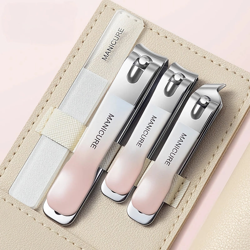 stainless steel nail clipper set, view 2 - MRSLM