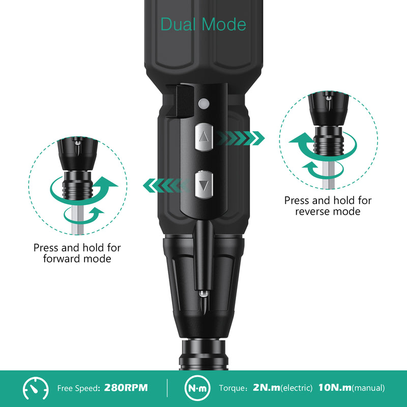 9-in-1 cordless screwdriver set, view 6 - MRSLM