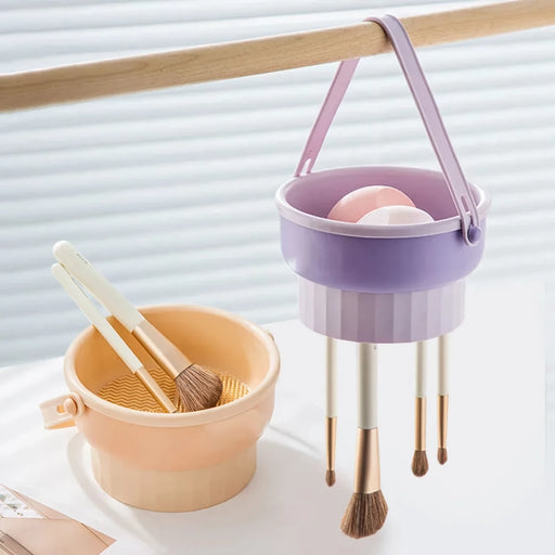 silicone makeup brush cleaner and drying bowl - MRSLM