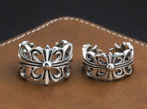 s925 sterling silver cross flower ring, view 5 - MRSLM