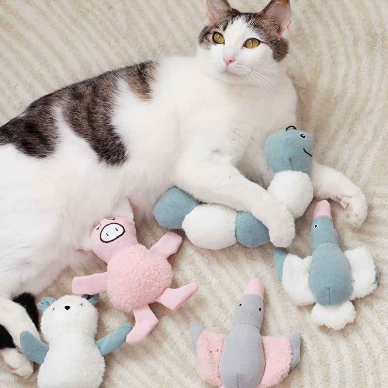 Plush caterpillar toy for cats, view 11 - MRSLM