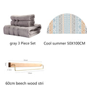 Bamboo fiber towel set, view 8 - MRSLM