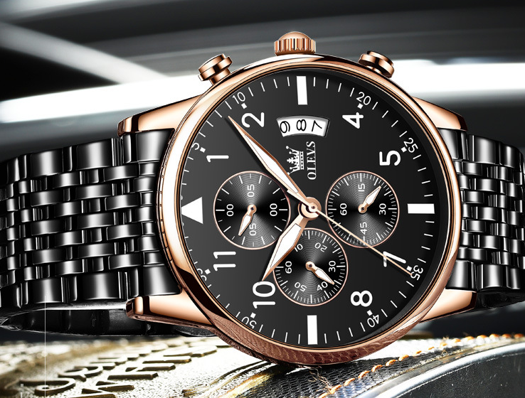 men's chronograph quartz watch, view 7 - MRSLM