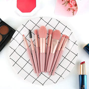 8-piece mini travel makeup brush set, view 5 - MRSLM