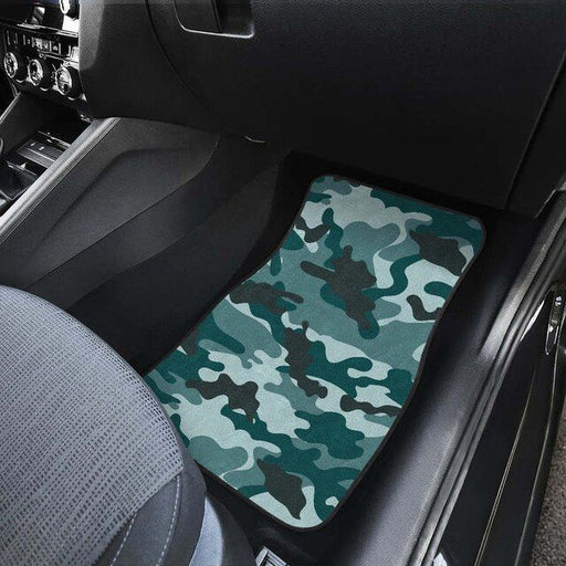 Forest green camouflage car floor mats - MRSLM