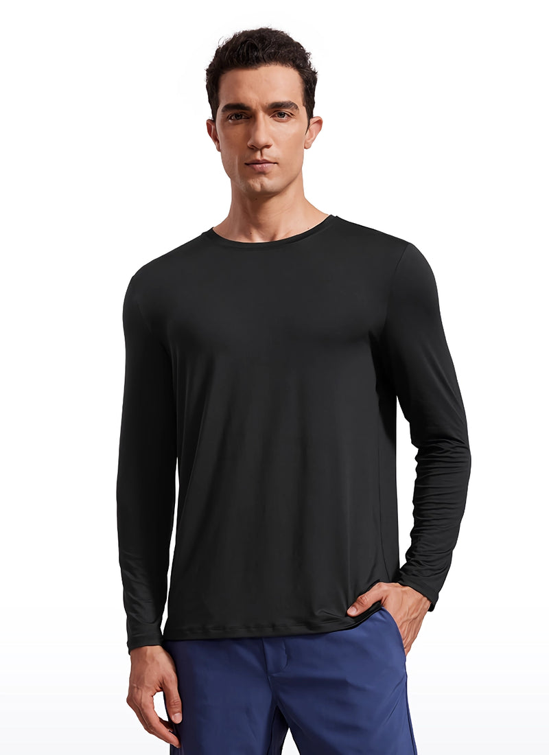 men's long sleeve lightweight workout shirt, view 6 - MRSLM